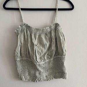 Sage Green Summer Crop Top